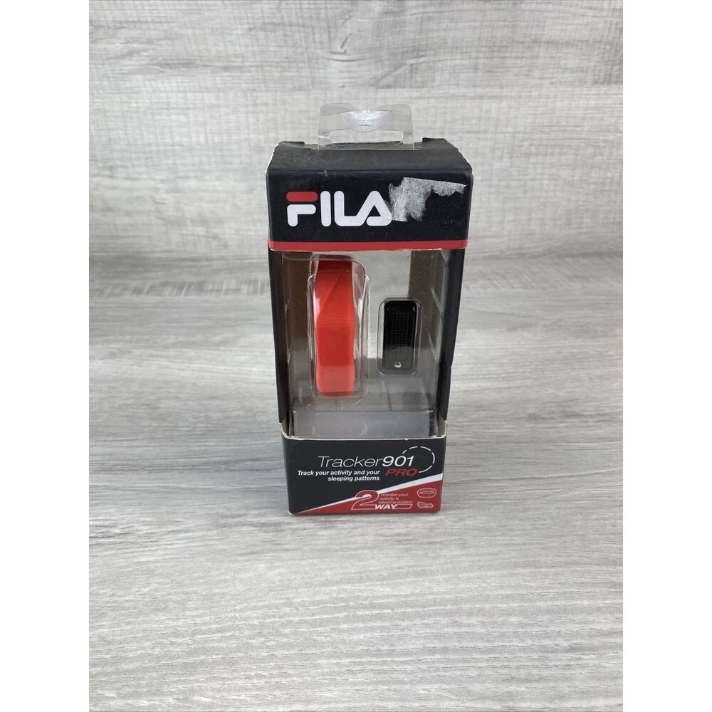 Fila Tracker 901 Pro Activity & Sleep Pattern Monitor, Adjustable Wristband -Red